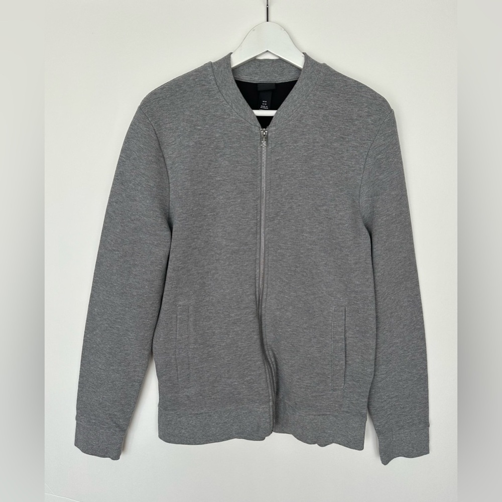 H&M Men's Zip-Up Gray Sweater